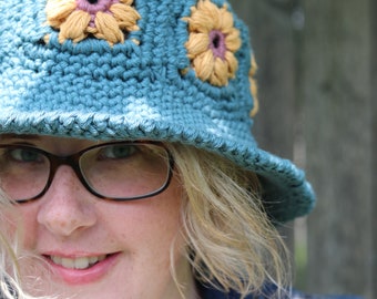 Garden Bucket Hat CROCHET PATTERN