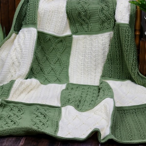 Crazy for Cables Blanket CROCHET PATTERN - Etsy