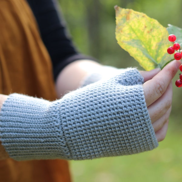 Thermal Fingerless Gloves CROCHET PATTERN