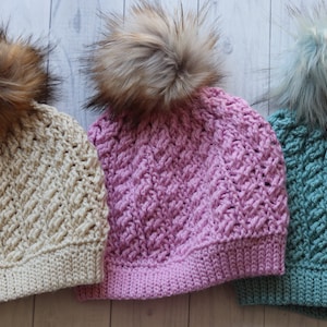 Twisted Cable Beanie CROCHET PATTERN