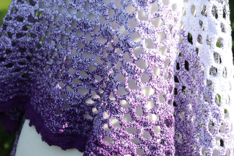 Amethyst Shawl CROCHET PATTERN image 10