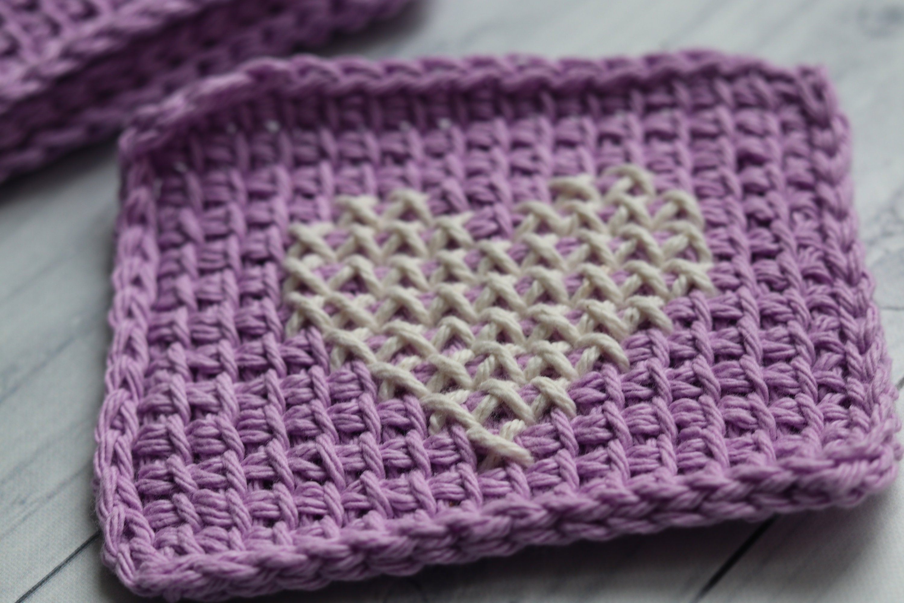 Easy Tunisian Crochet Mug Rug CROCHET PATTERN Etsy Canada