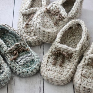 Fireside Slippers CROCHET PATTERN - 4 Adult Sizes