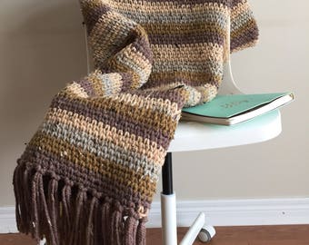 Winter Cottage Throw - Blanket - Crochet Pattern - PDF Download