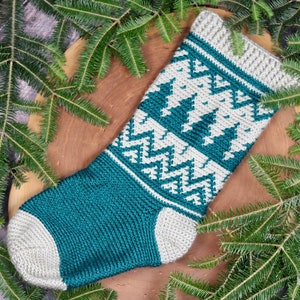 Wintertime Christmas Stocking CROCHET PATTERN