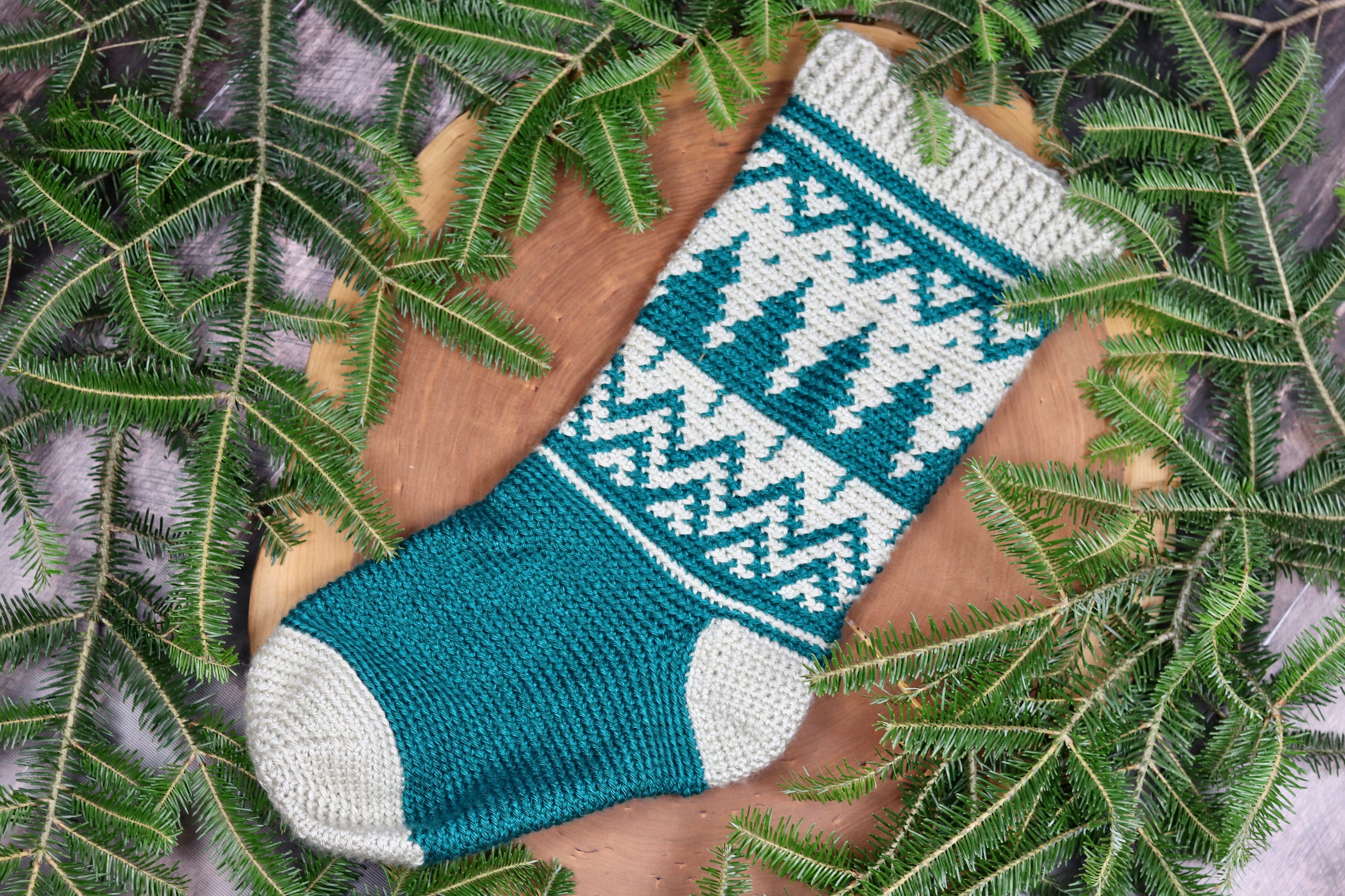 30 Christmas Stocking Crochet Patterns for Handmade Holiday Keepsakes 11 Wintertime Colourwork Christmas Stocking Pattern