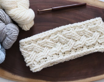 Braided Cable Ear Warmer CROCHET PATTERN