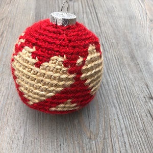 Heart Christmas Bauble CROCHET PATTERN image 5