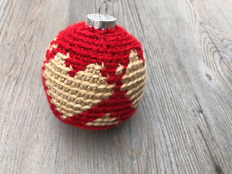 Heart Christmas Bauble CROCHET PATTERN image 5