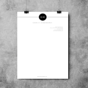 Diseño de membrete Hemmingway