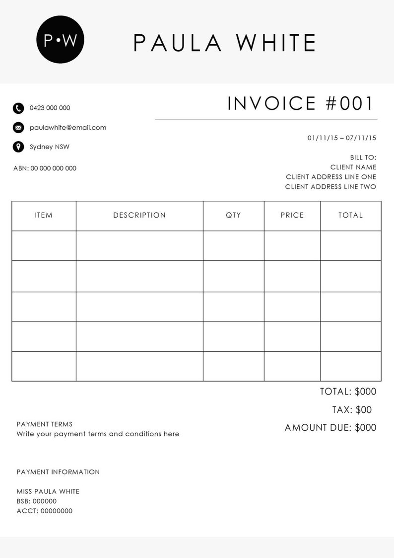 invoice-template-receipt-ms-word-and-photoshop-template-etsy-australia