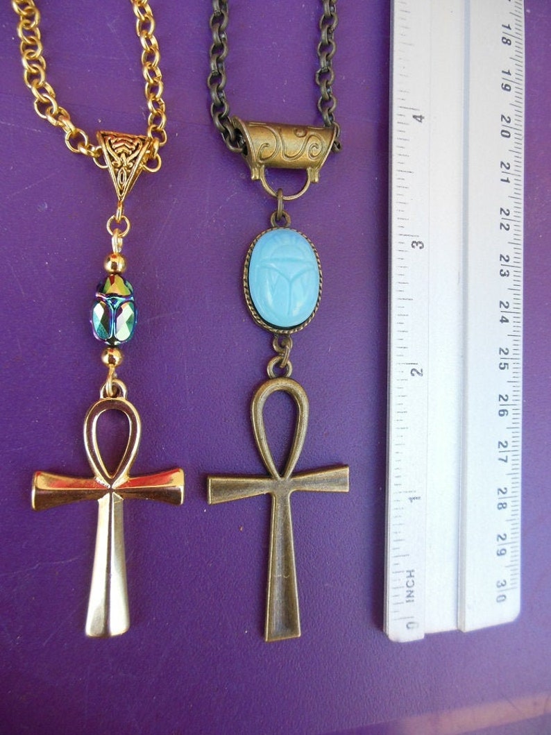 crystal ankh necklace