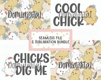 Chick seamless pattern bundle/Seamless Easter /Chick sublimation/Seamless Chicks/Farm seamless/Chicken Pattern/Chicken Digital Paper