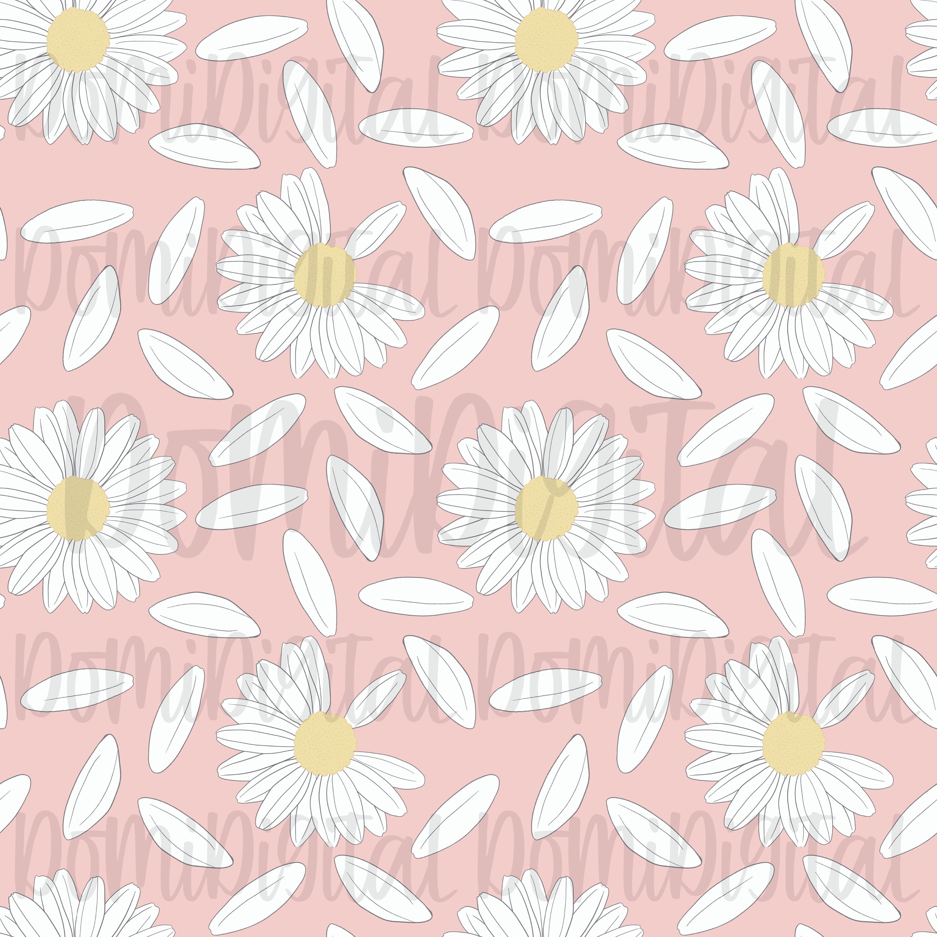 Daisy Floral Seamless Pattern/daisy Print/fabric Etsy