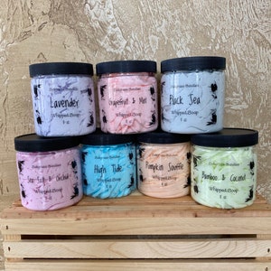 Whipped Soaps - Bath - Shower - Vitamin E - Fluffy Soap - 8 oz.