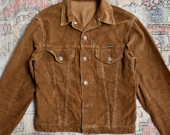 Vtg 70s Levi's White Tab Little E Tobacco Brown Corduroy Type 3