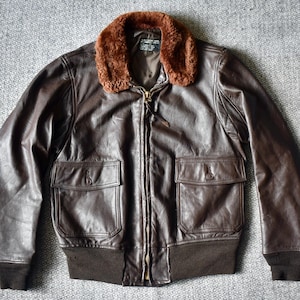 60s USN g-1 フライトジャケット BRILL BROS社 80s “Brill Bros” G-1 flight jacket | sui & shara