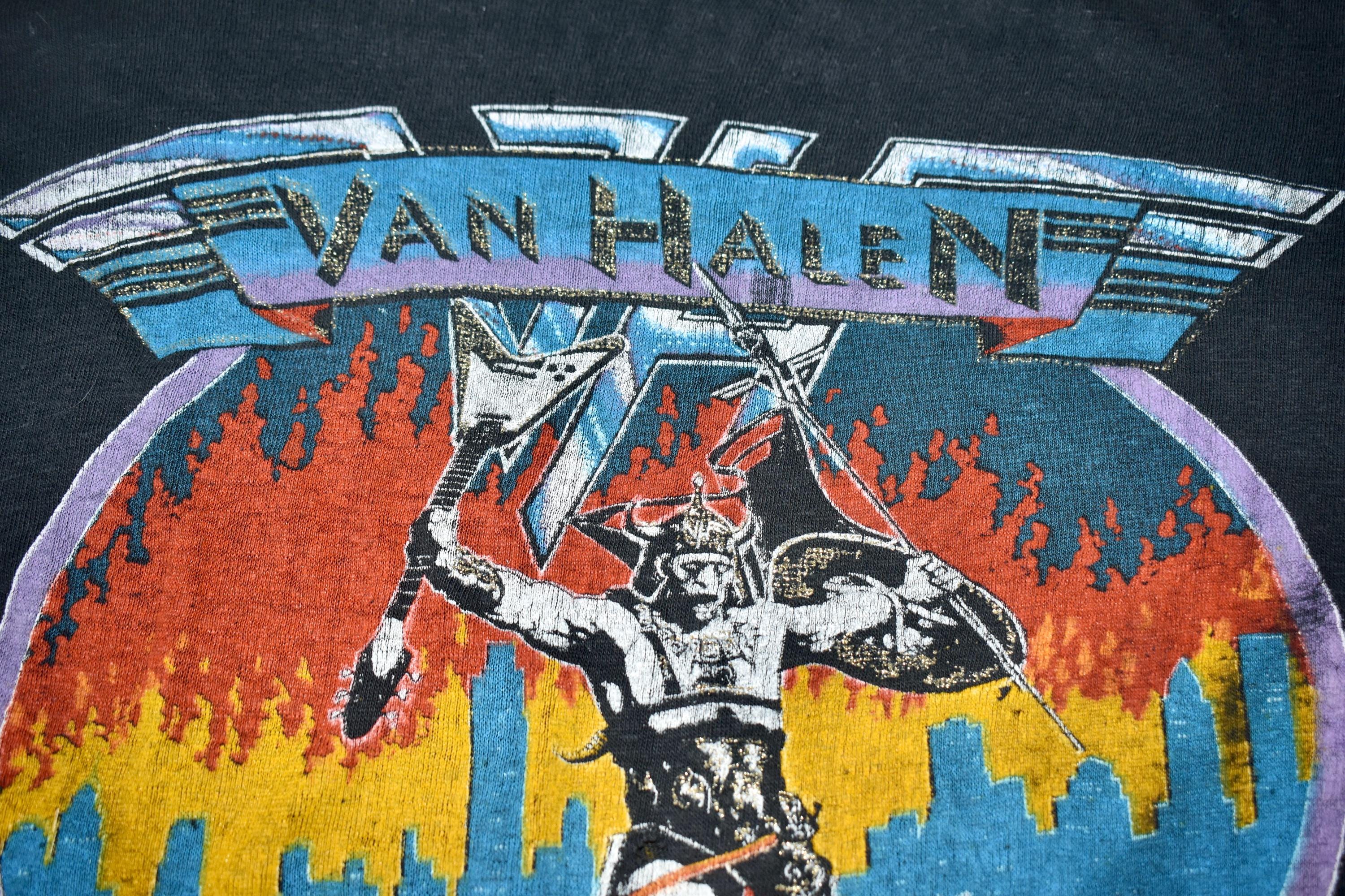 Vtg 1980 Van Halen Women & Children First - Atomic Punks on Tour