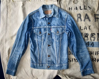 Vtg 60s 70s Levi's 70505 Big E Blue Denim 2 Pocket Type 3 Trucker