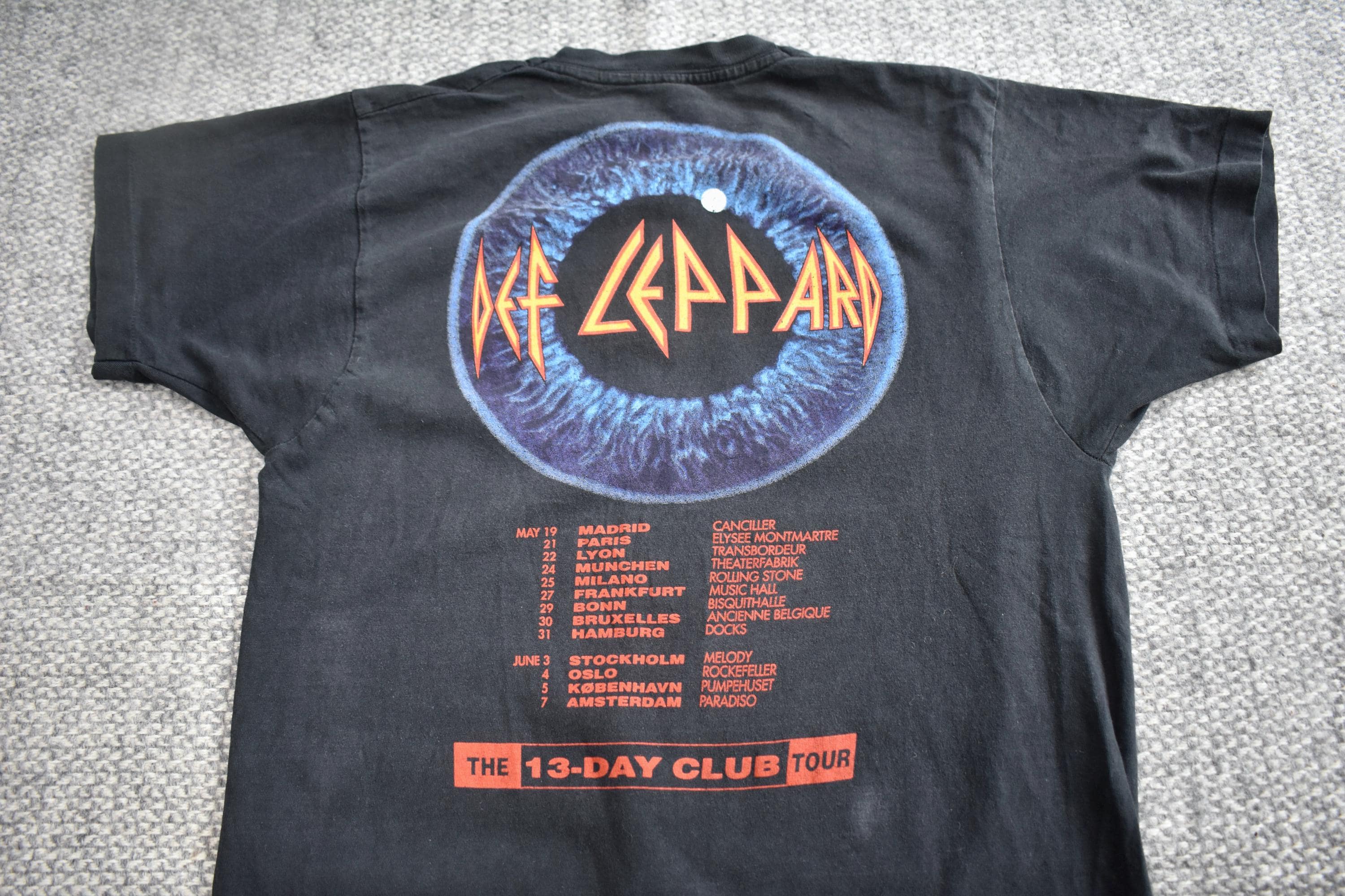 Vtg 92/93 Def Leppard Adrenalize European Tour Single Stitch T