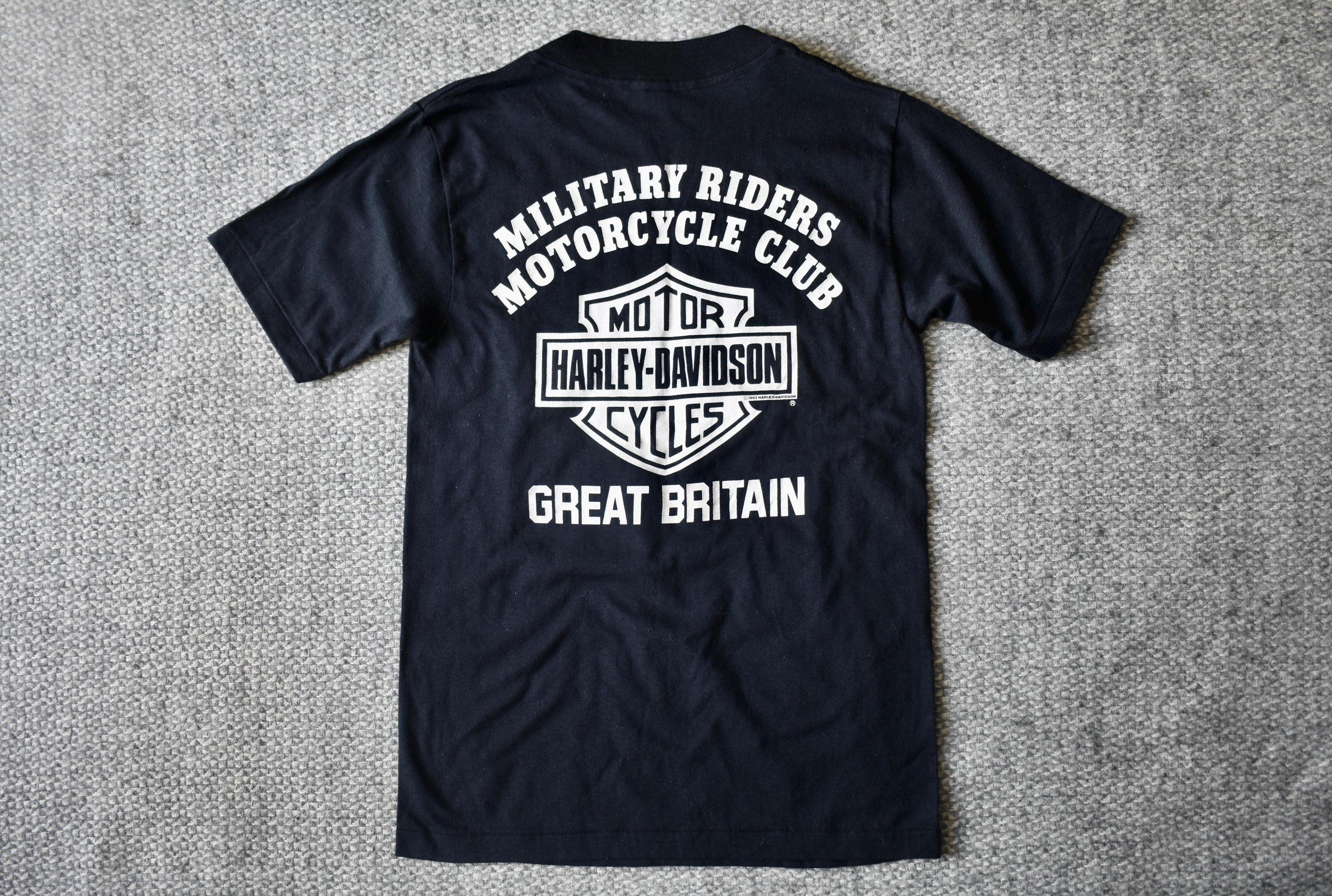 Harley-Davidson Tシャツ 1986年製　希少 Vtg 1986 Harley Davidson the Eagle Has Landed - Military