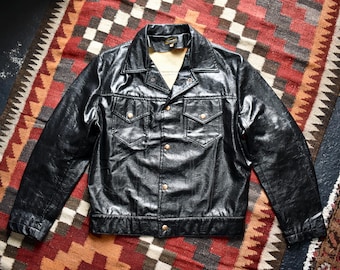 Vtg 60s 70s Natural Comfort Rich Brown Leather East West Style