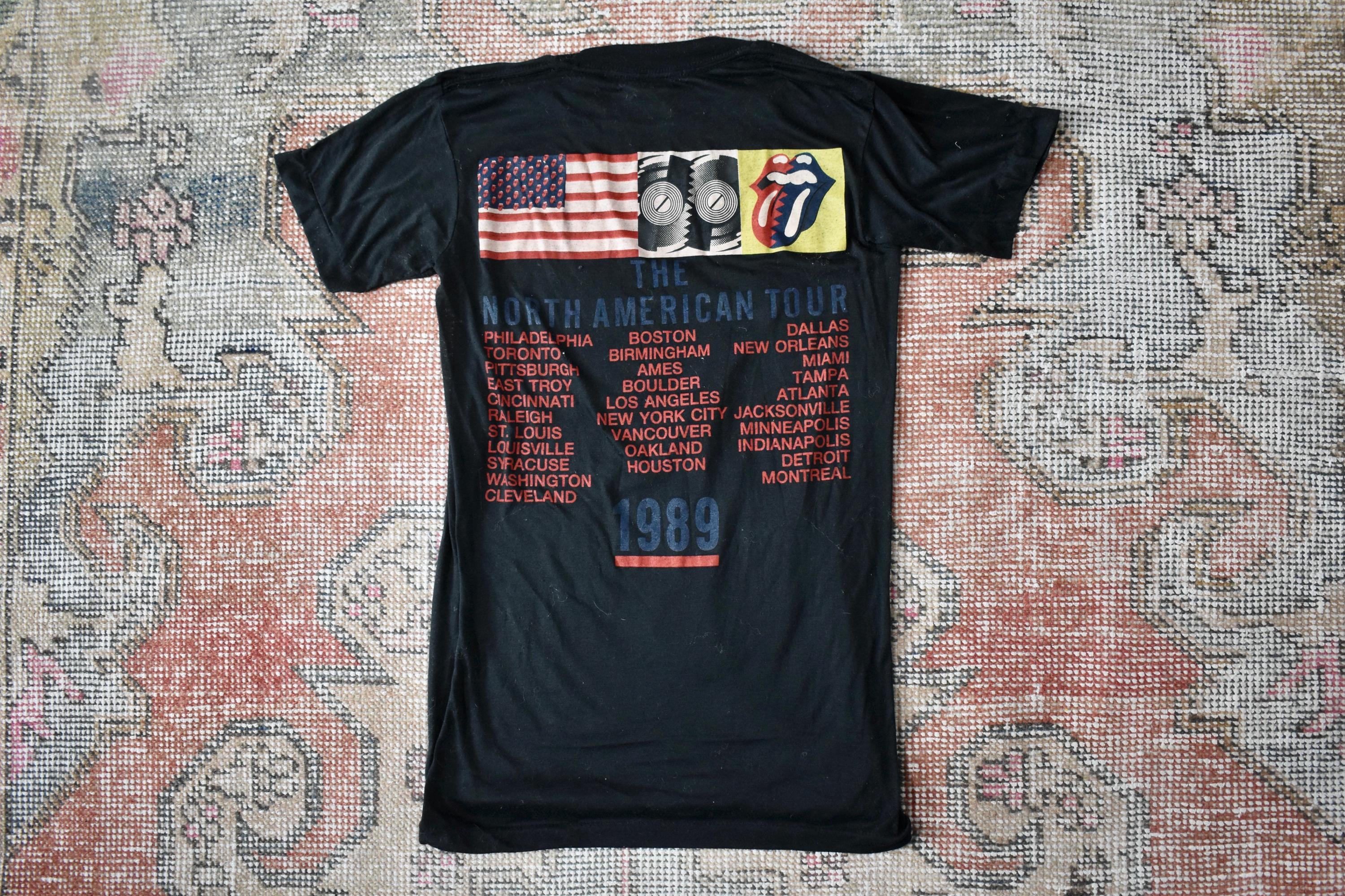The Rolling Stones 1989年 北米ツアーTシャツ Lサイズ Rolling Stones