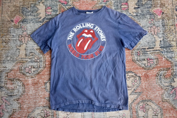 Vtg 80s the Rolling Stones World Tour 82/83 Single Stitch Rock