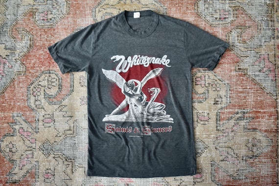 Vtg 80s Whitesnake 1982/83 Saints & Sinners Tour Single Stitch