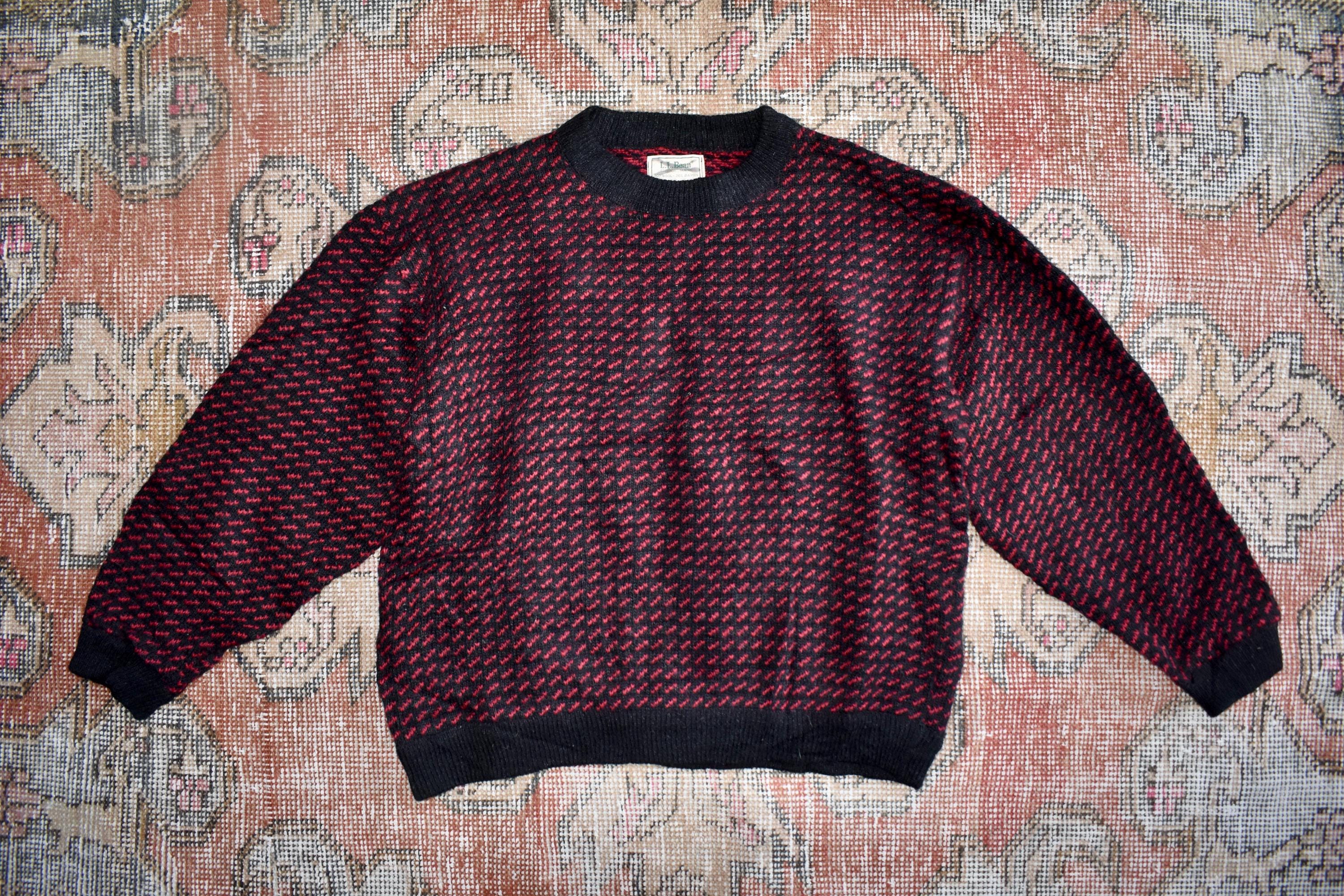 トップス 80's LL bean bird's eye knit 80s L.L.Bean 