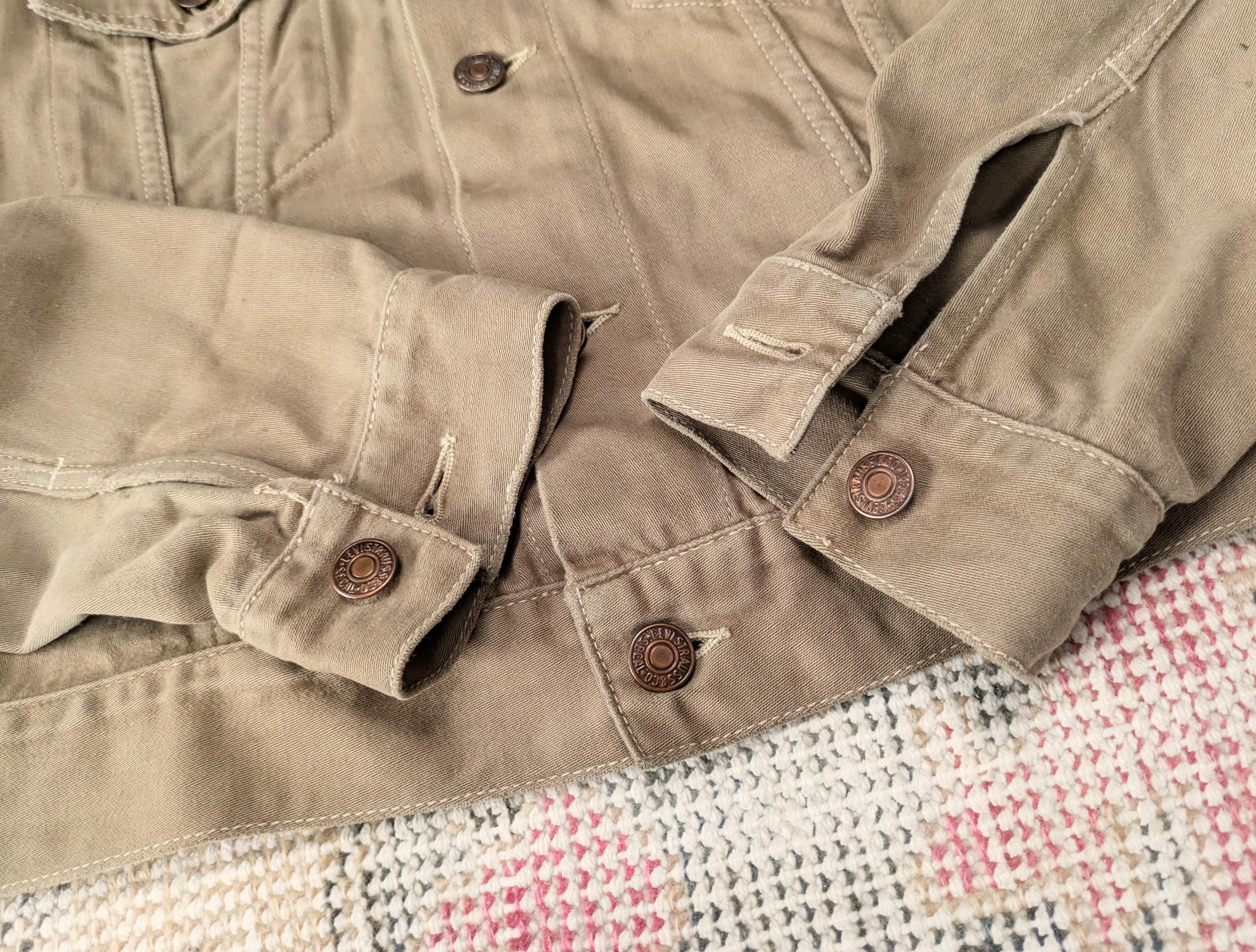 Vtg 70s Levi's Big E White Tab Brown Moleskin Cotton Slim Fit