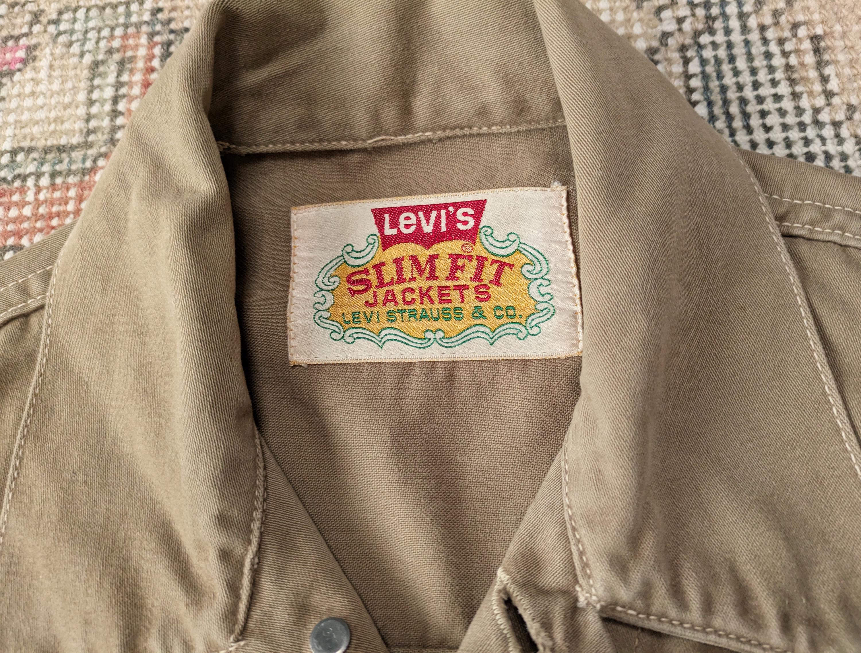 Vtg 70s Levi's Big E White Tab Brown Moleskin Cotton Slim Fit