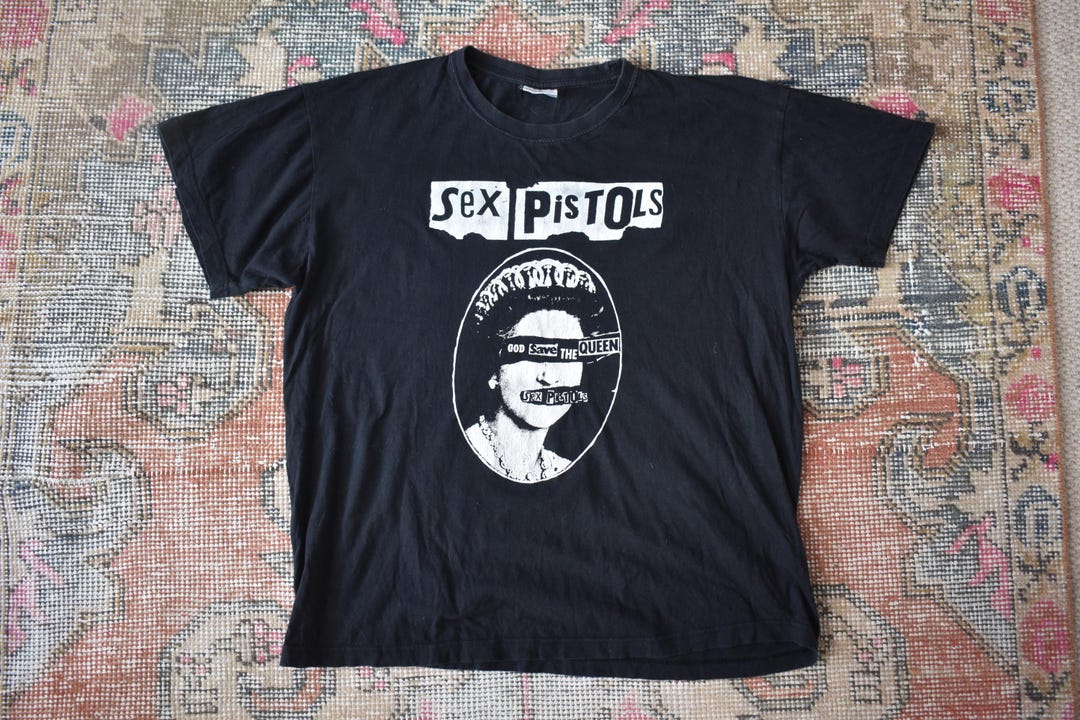Vtg 90s Sex Pistols God Save the Queen Graphic T-shirt Punk Tee XL - Etsy