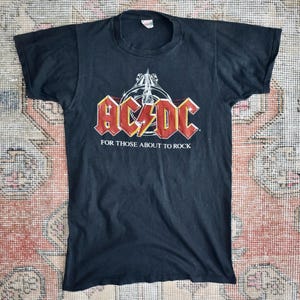 ヴィンテージ 80年代 AC/DC For Those About to Rock Europe '82