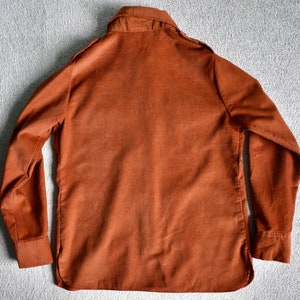 Vtg 60s 70s LEVI'S BIG E Burnt Orange Corduroy Jacket USA Womens Size 13/14 image 9