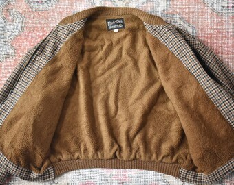 Vtg 50s 60s Rich Sher Sportswear Houndstooth Pattern Wool