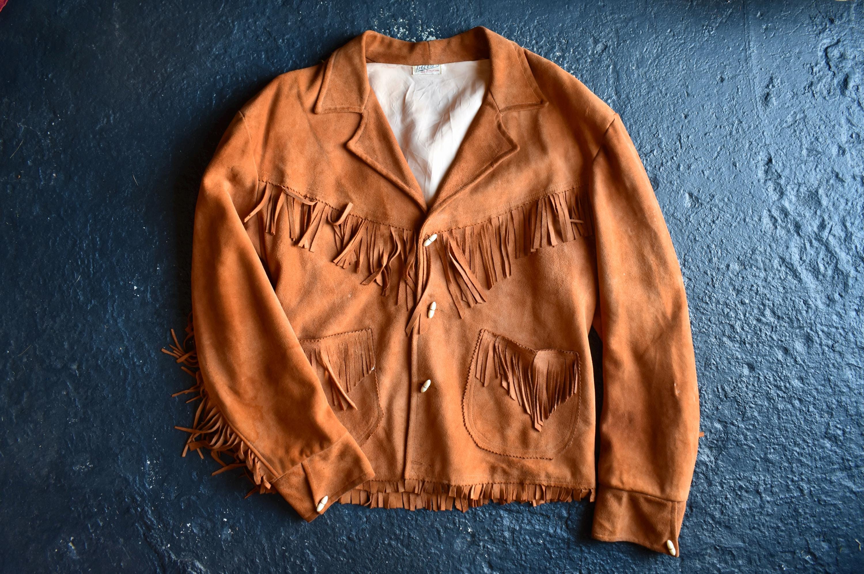 Men's Vintage 1950's Suede Jacket - Etsy