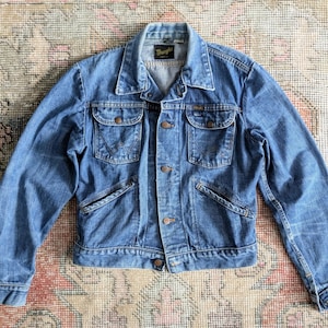 Vintage 60s Denim Jacket, Vintage WRANGLER Jacket, Wrangler
