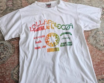 Vtg 90s Lollapalooza Festival '92 RHCP Chili Peppers Pearl Jam
