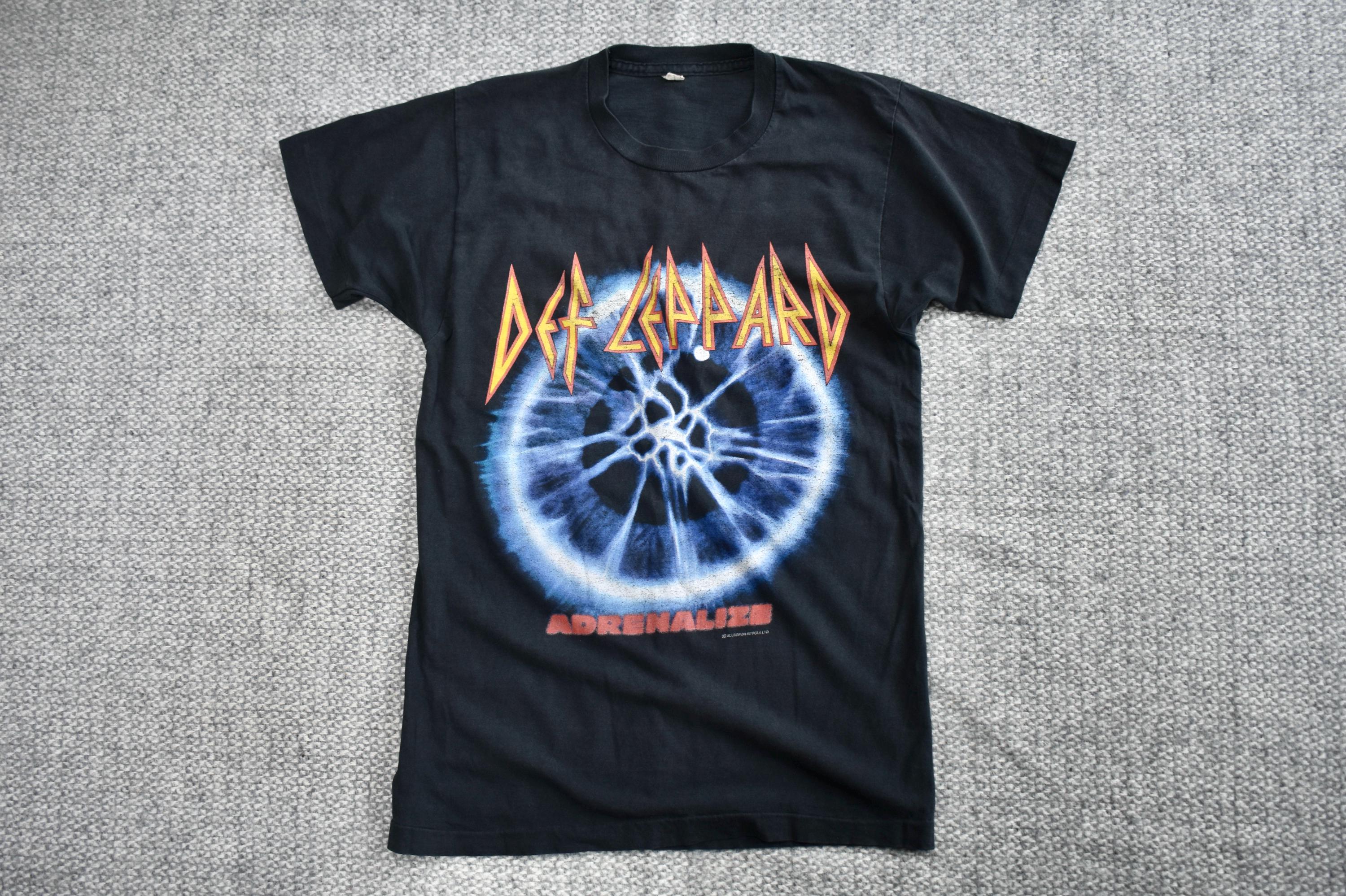 Vtg 92/93 Def Leppard Adrenalize European Tour Single Stitch T 