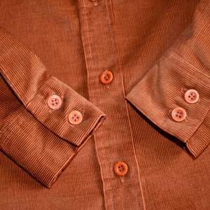 Vtg 60s 70s LEVI'S BIG E Burnt Orange Corduroy Jacket USA Womens Size 13/14 image 8