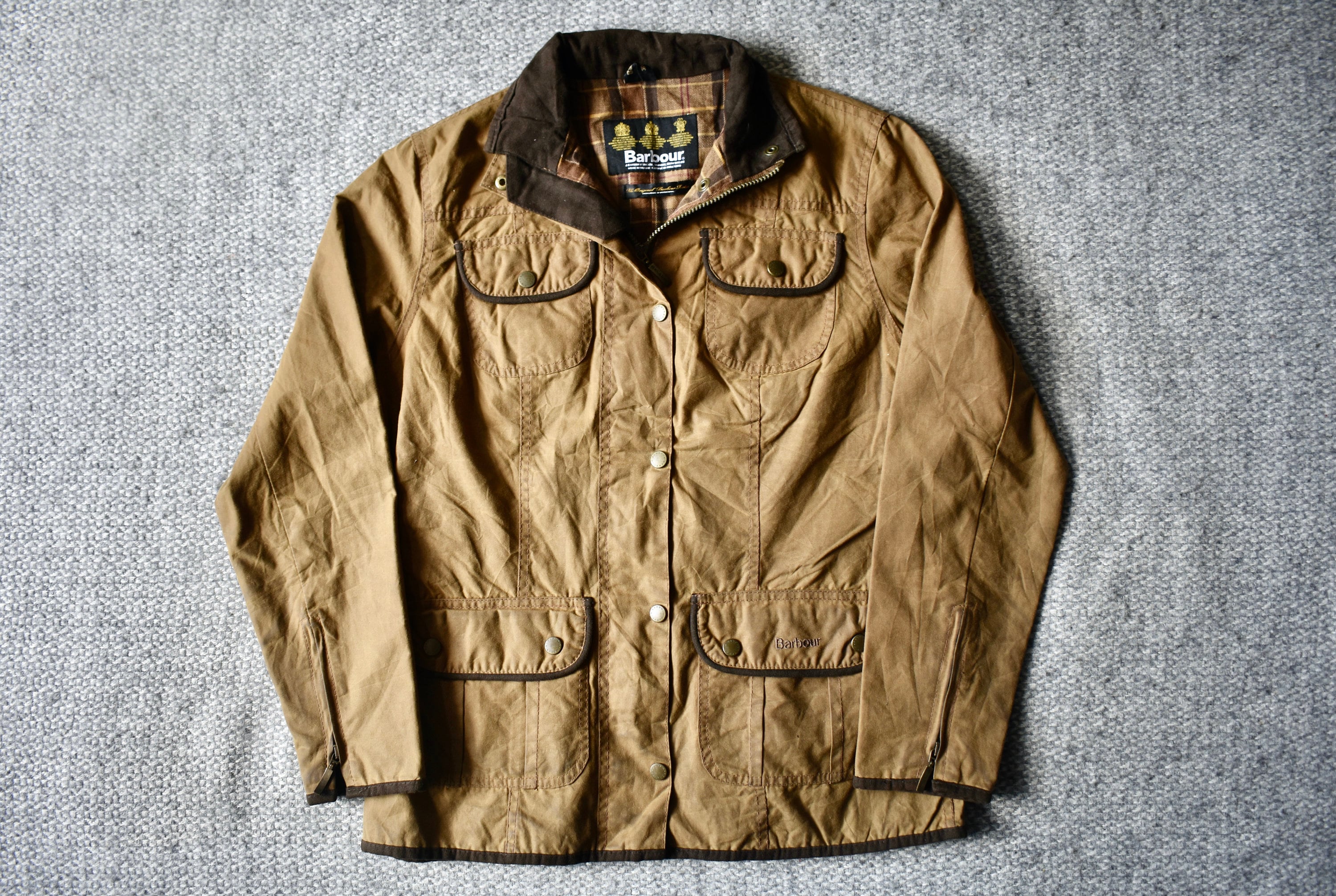 Barbour tan wax jacket best sale