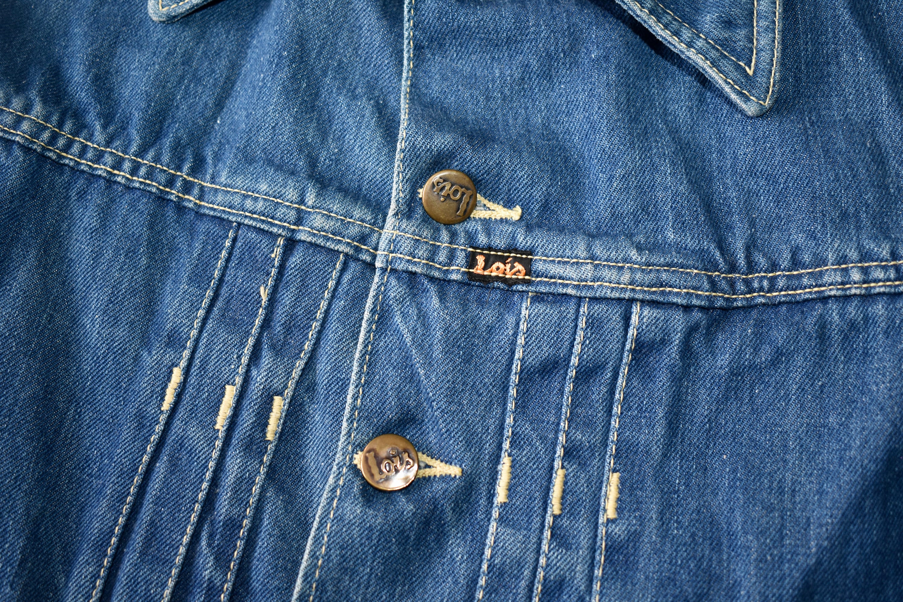 Vtg 60s 70s LOIS Blue Pleated Denim Type II Design Jean Vtg 60s 70s LOIS Blue Pleated Denim Type II Design Jean