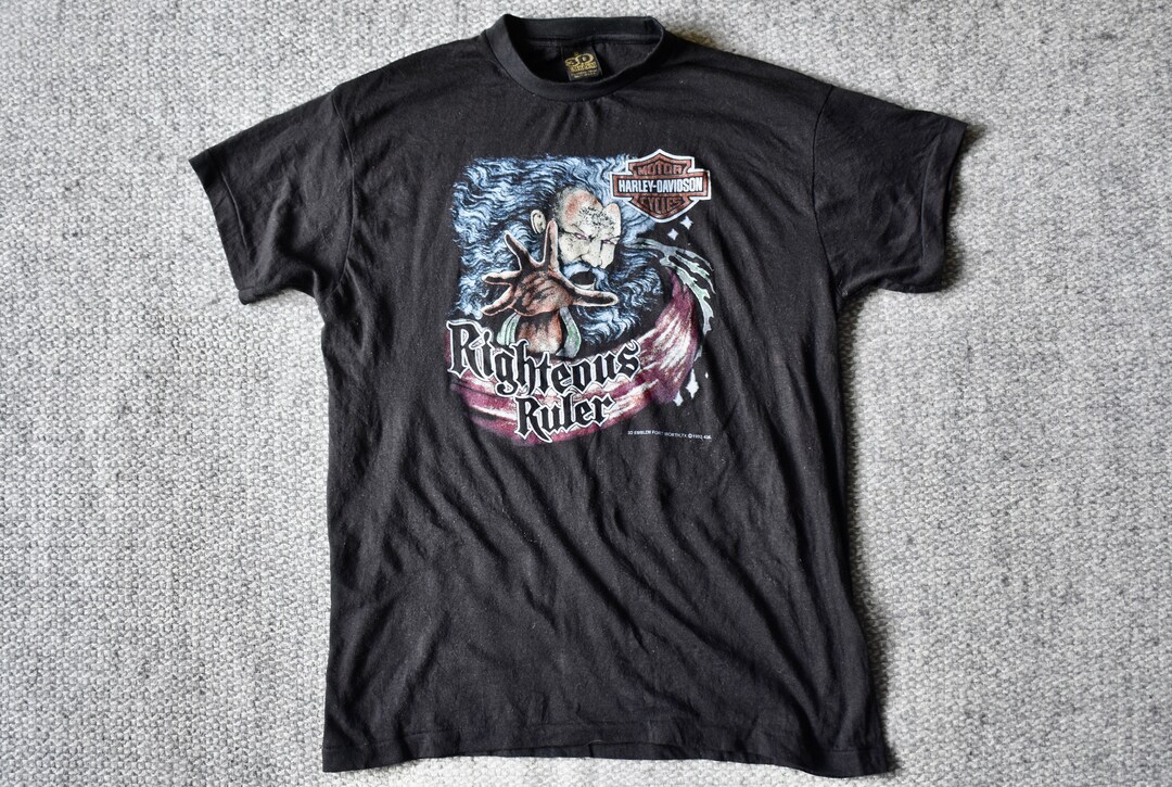 ド*ド様 Harley-Davidson × 3D Emblem ヴィンテージT Vintage 90s Harley Davidson 3D Emblem V Twin Sturgis Single