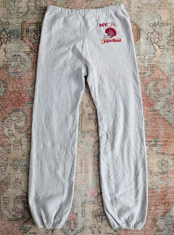 Vtg 80s 90s Champion Reverse Weave Mycal Japan Bowl Grey