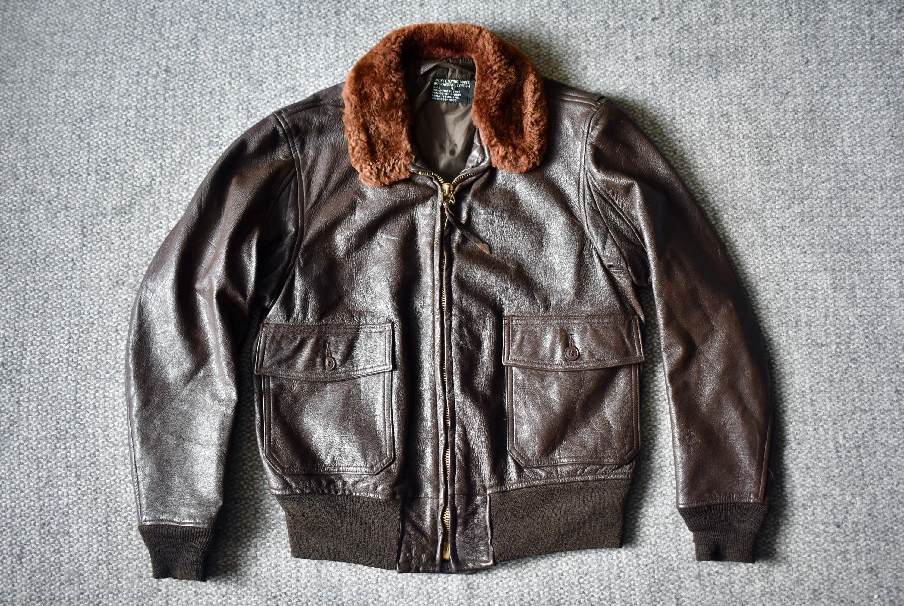 Vtg 1968 Brill Bros US Navy MIL-J-7823D (WP) Goatskin Vtg 1968 Brill Bros US Navy MIL-J-7823D (WP) Goatskin