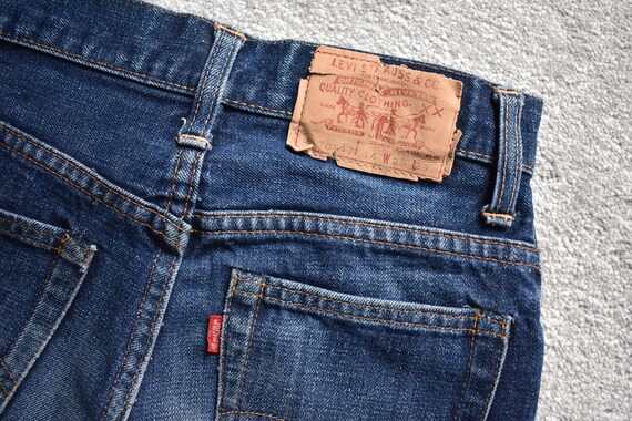 Original Vtg 60s LEVI'S 417 0217 Big E Dark Blue … - image 2