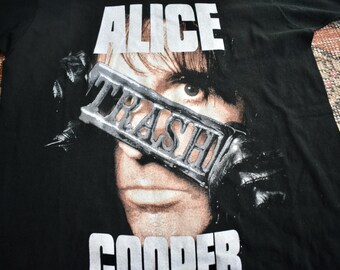 Vtg 80s Alice Cooper Trashes Europe 1989 Single Stitch Rock Tour