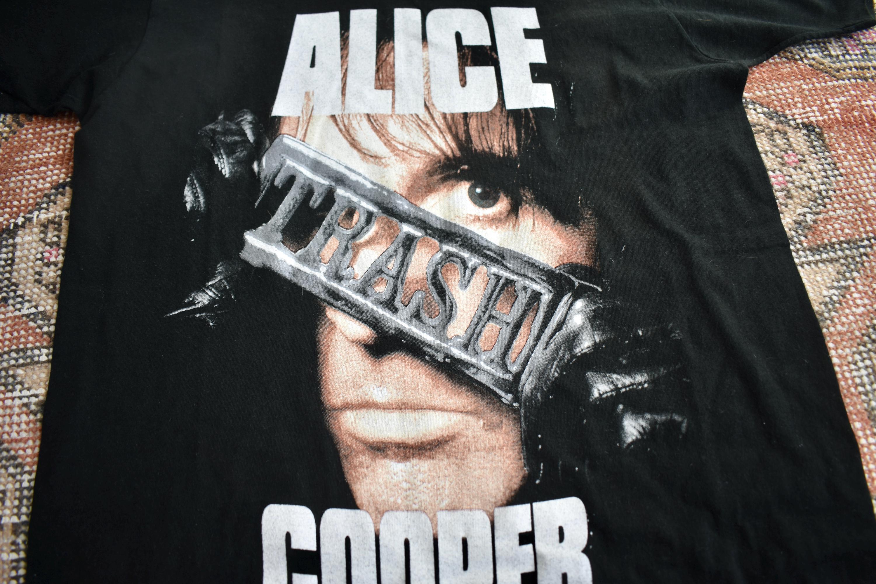 Vtg 80s Alice Cooper Trashes Europe 1989 Single Stitch Rock Tour