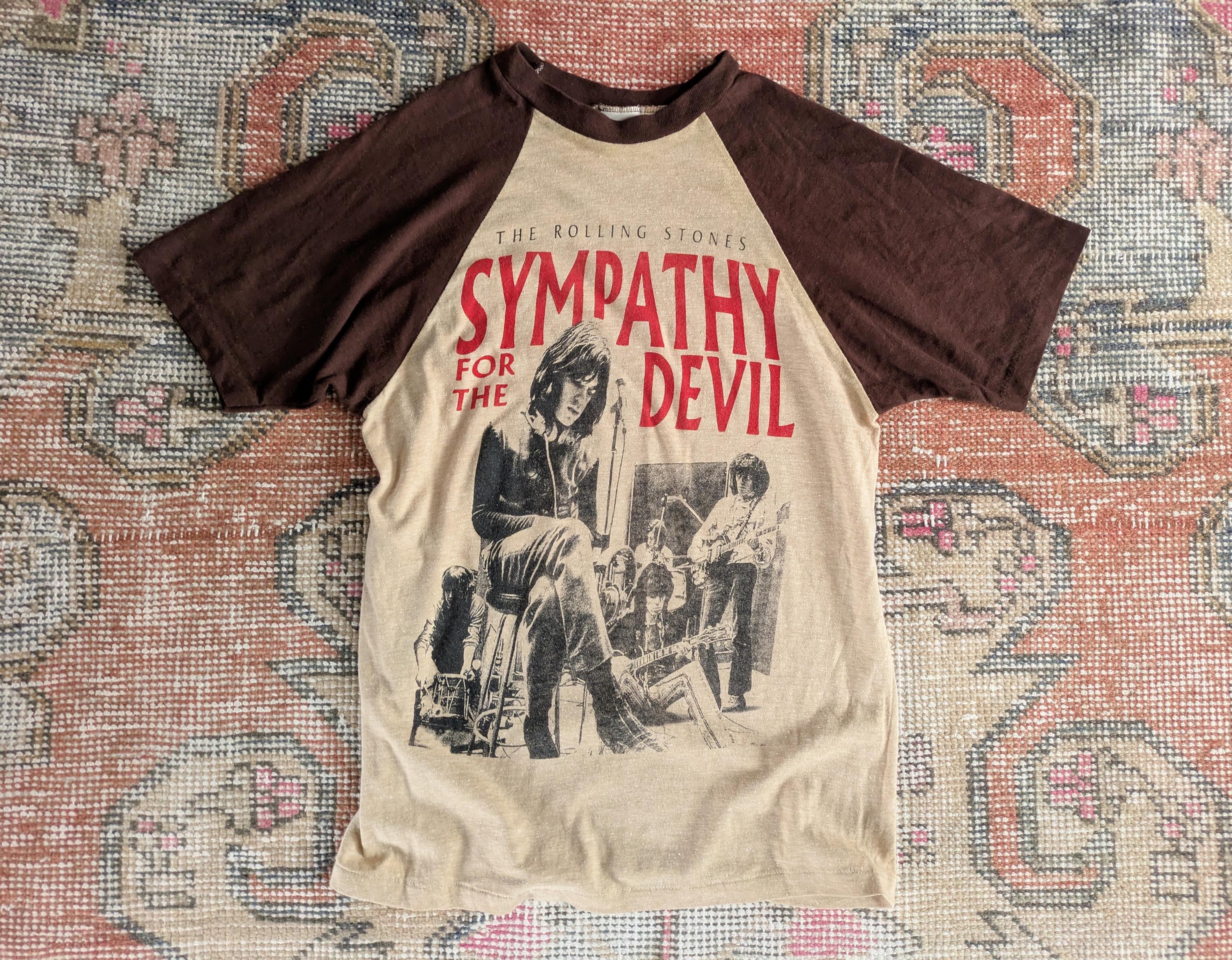 Vtg 80s the Rolling Stones Sympathy for the Devil Single Stitch